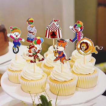 Magdalenas cupcakes circo